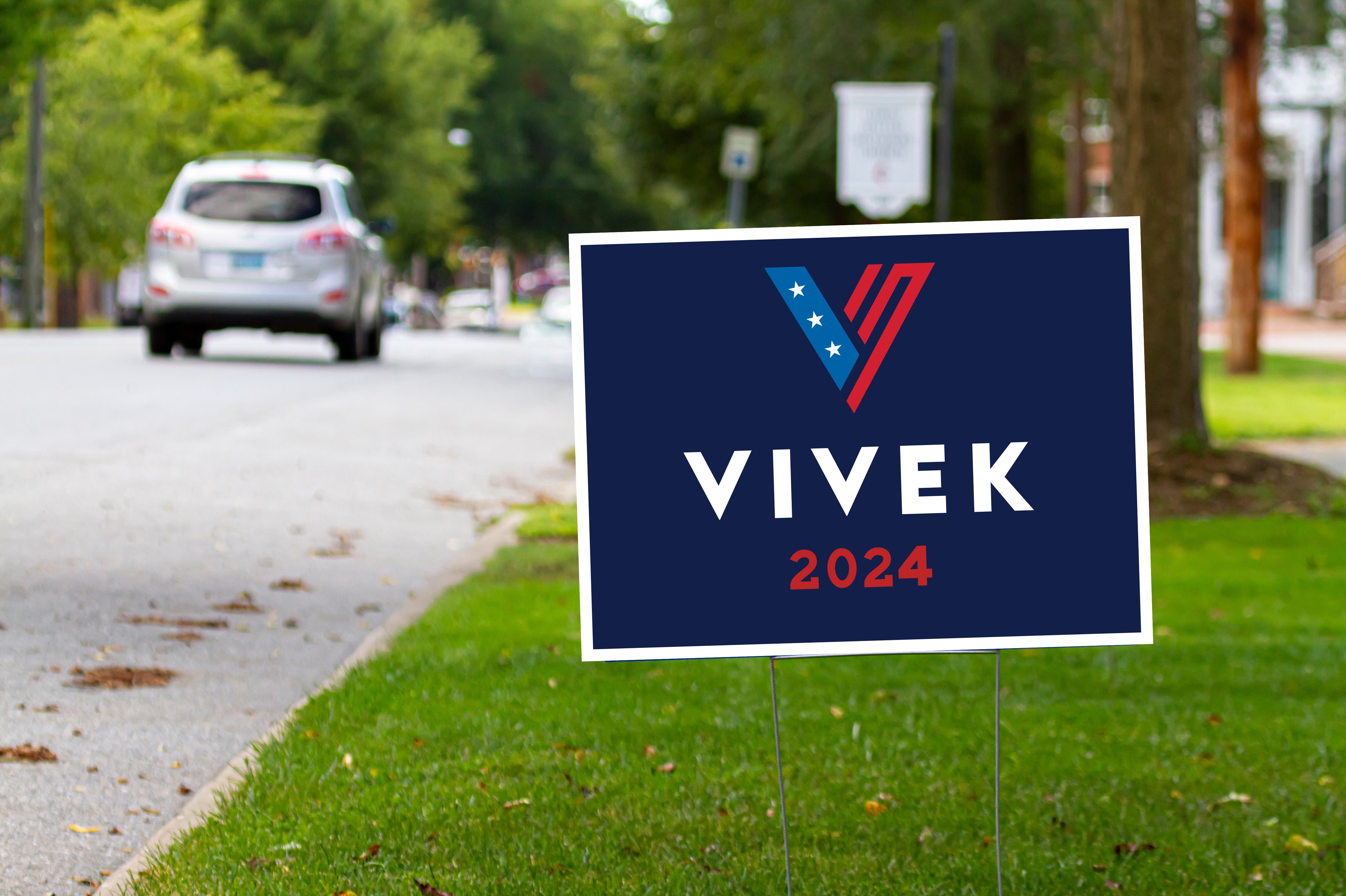 Vivek Yard Signs For President 2024 GOPMall   24x18mock 